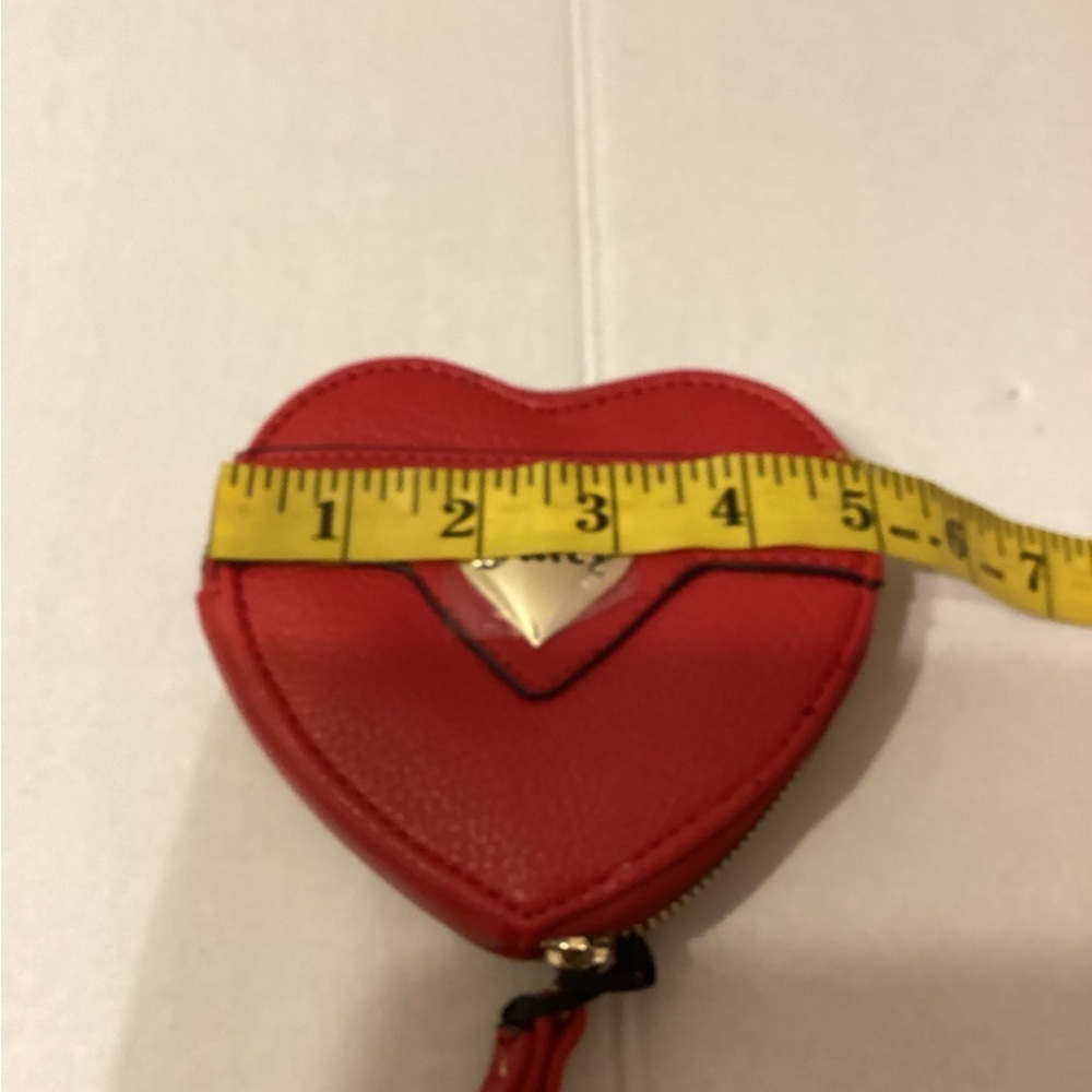 Juicy Couture Red Coin Purse With Gold Logo NWT - Picture 5 of 6